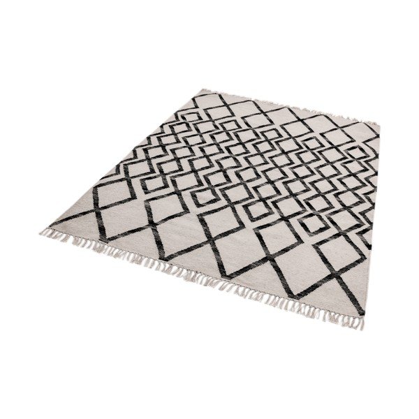 Béžovo-černý koberec Asiatic Carpets Hackney Diamond, 120 x 170 cm-image-2