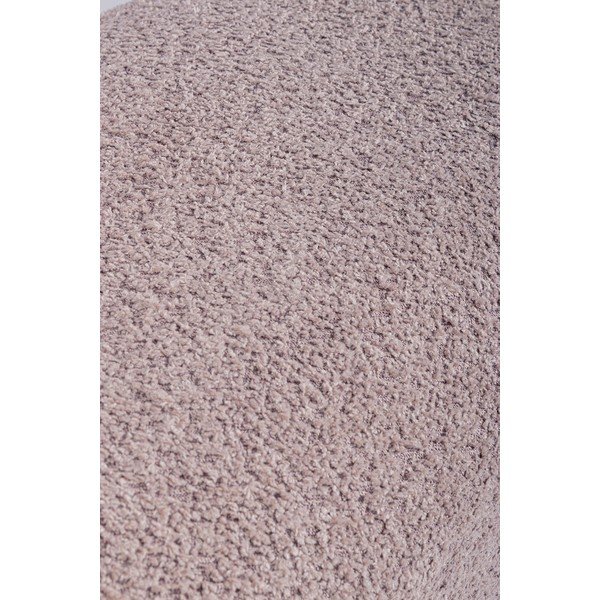 Růžová polstrovaná lavice z textilie bouclé Dayla – Bizzotto-image-3