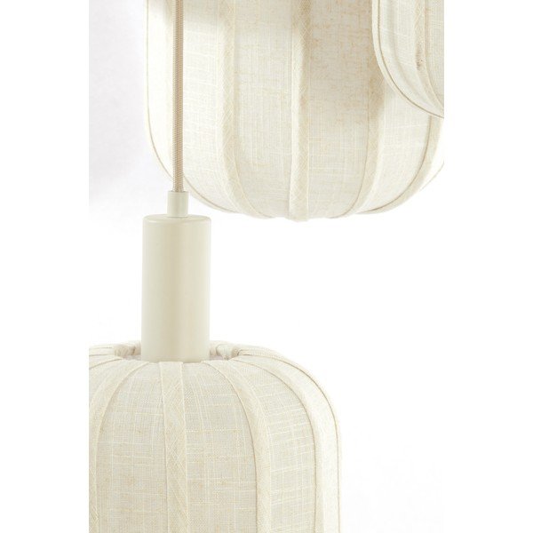 Krémové závěsné svítidlo s textilním stínidlem ø 50 cm Tufia – Light & Living-image-2