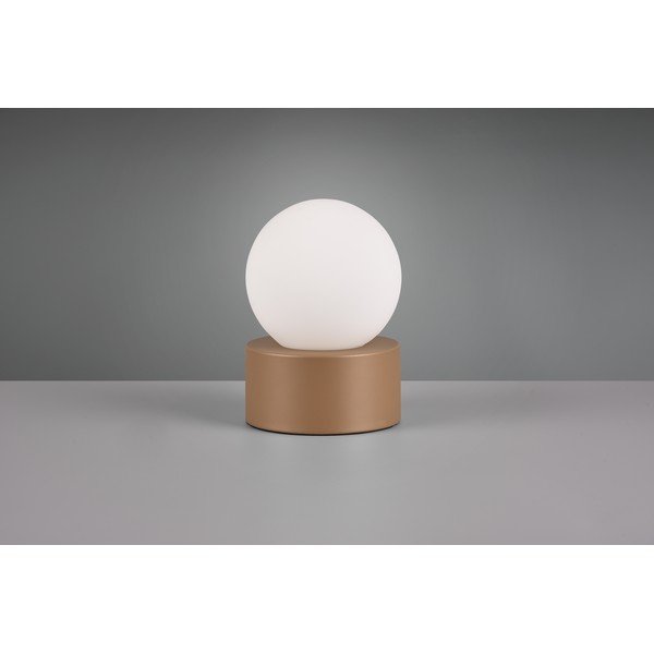 Bílo-hnědá stolní lampa (výška 17 cm) Countess – Reality-image-3