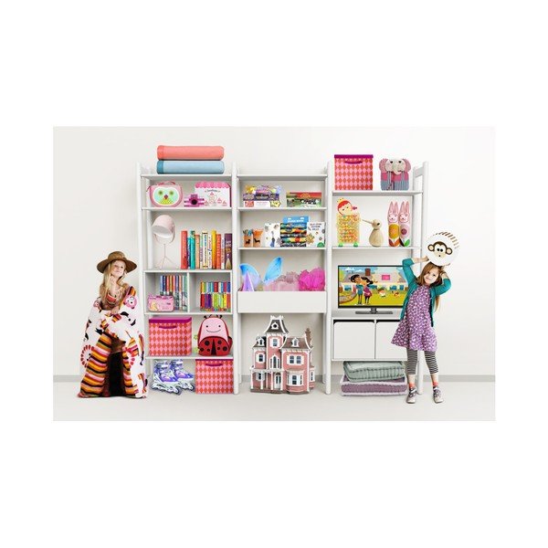 Bílý dětský policový díl Flexa Shelfie Omega, výška 189,2 cm-image-1