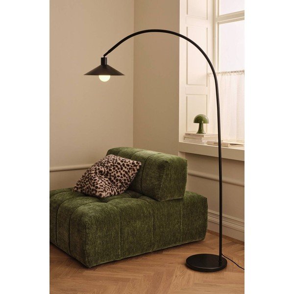 Černá kovová stojací lampa s ohybatelnou konstrukcí (výška 169 cm) Louisiana – Ellos Home-image-2
