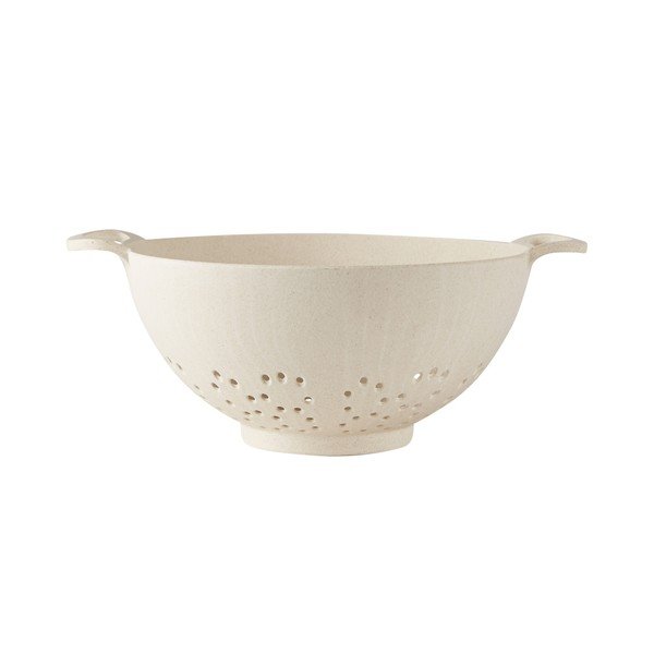 Krémový bambusový cedník Villa Collection, ⌀ 19 cm