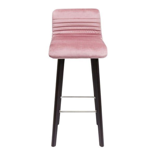 Sada 2 barových židlí s růžovým potahem Kare Design Lara