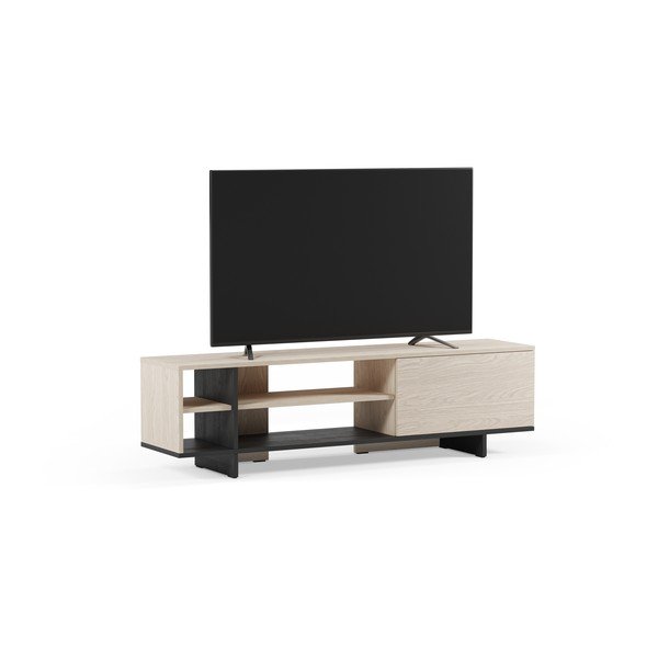 Černý TV stolek 160x44x36 cm Cequoia – Marckeric-image-3