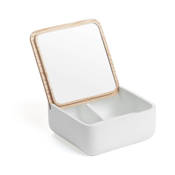 Bílý úložný box z jasanového dřeva La Forma Mackie-image-2