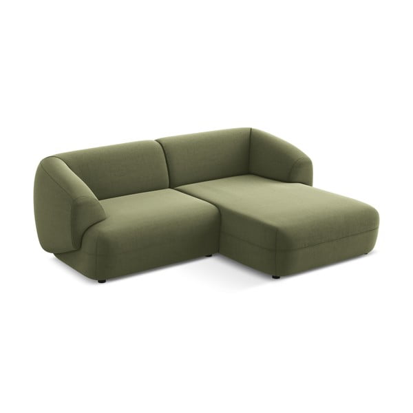 Zelená sametová rohová pohovka (pravý roh) Moana – Makamii-image-2