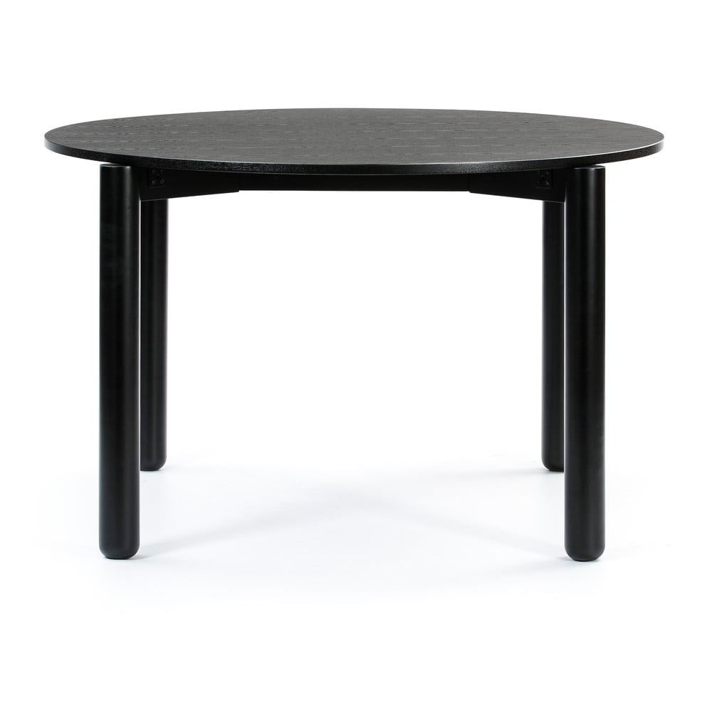Černý kulatý jídelní stůl Teulat Atlas, ø 120 cm