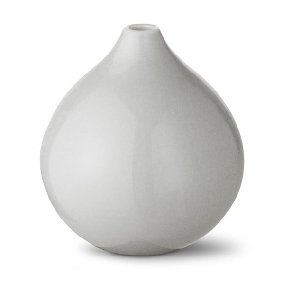 Šedá ručně vyráběná váza Anne Black Drop, výška 7 cm