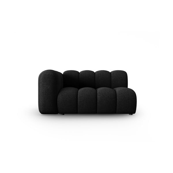 Černoantracitový modul pohovky (levý roh) Lupine – Micadoni Home