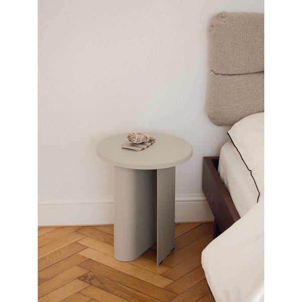 Kovový kulatý odkládací stolek ø 35 cm Sato – noo.ma-image-1