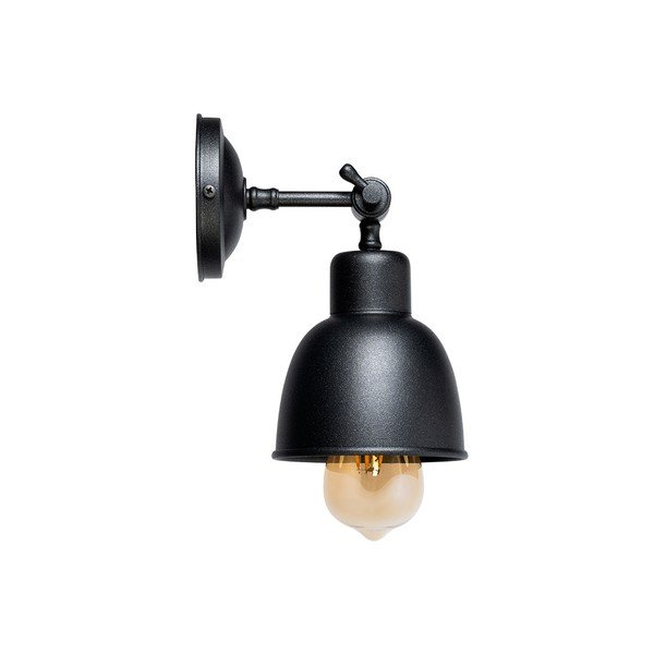 Černé nástěnné svítidlo ø 12 cm Freja – CustomForm