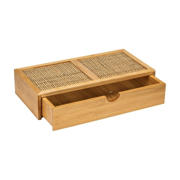 Bambusový koupelnový organizér Wenko Allegre, 28 x 6 cm-image-4