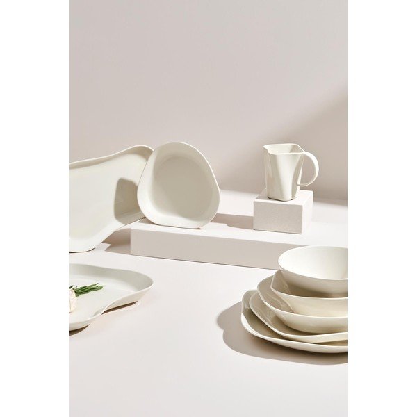 Bílé dezertní  talíře v sadě 2 ks Lux – Kütahya Porselen-image-1