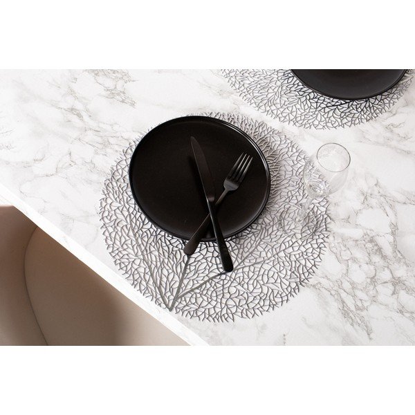 Prostírání ve stříbrné barvě Tiseco Home Studio, ⌀ 38 cm-image-1