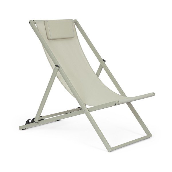 Taupe kovové zahradní lehátko Taylor – Bizzotto