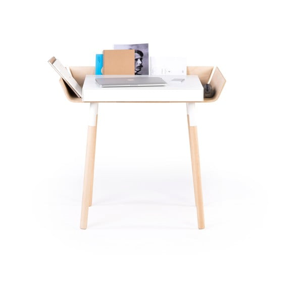 Bílý psací stůl s 1 šuplíkem EMKO My Writing Desk-image-2