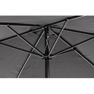 Černý slunečník bez podstavce Bonami Essentials Happy Sun, ø 300 cm