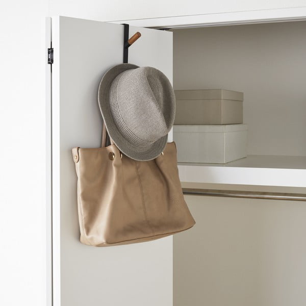 Černý kovový věšák na dveře 1,5 cm Tower – YAMAZAKI-image-2