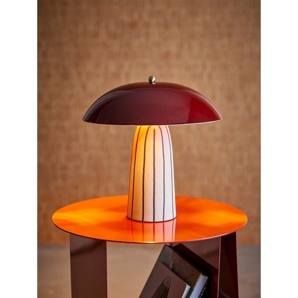 Keramická stolní lampa s kovovým stínidlem (výška 32 cm) Arvid – Bloomingville-image-1