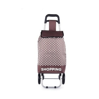 Hnědá nákupní taška na kolečkách Hero Andes, 29 l