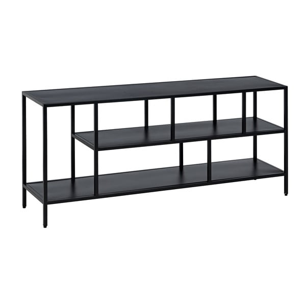 Černý ocelový TV stolek 120x55 cm – Ixia