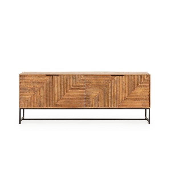 Komoda z mangového dřeva v přírodní barvě 210x80x40 cm Nereida – MOME-image-3