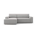 Světle šedá rozkládací rohová pohovka (levý roh) Jodie – Micadoni Home