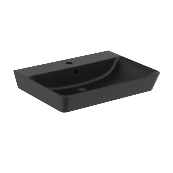 Matně černé keramické umyvadlo 60x46 cm Silk Black – Ideal Standard