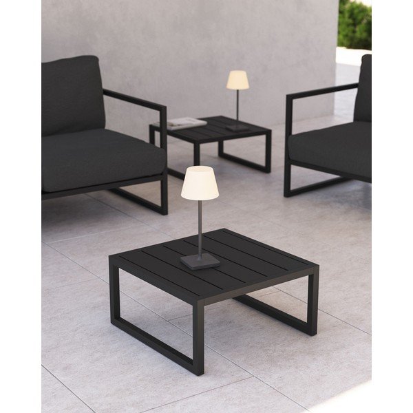Hliníkový zahradní odkládací stolek 60x60 cm Comova – Kave Home-image-1