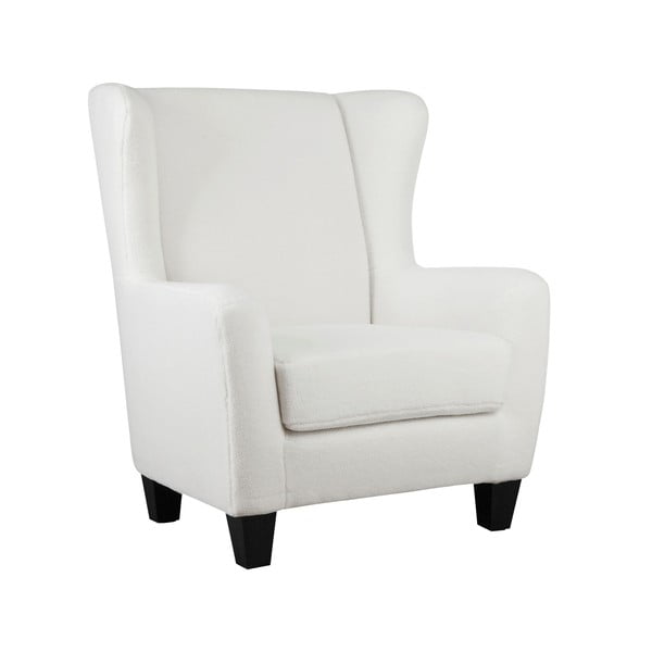 Bílé sametové křeslo ušák Zhili - Støraa-image-4