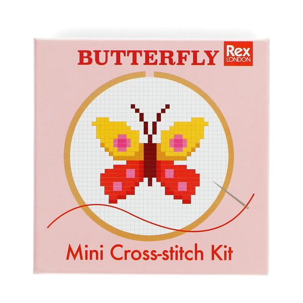 Kreativní sada Cross-stitch Kit Butterfly – Rex London