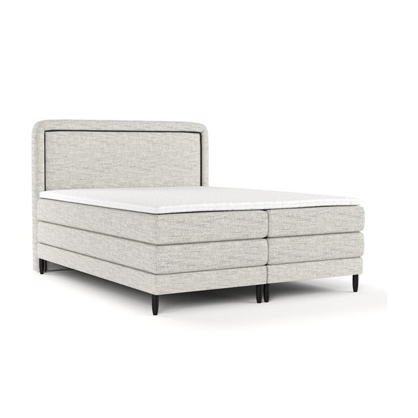 Světle šedá boxspring postel 160x200 cm Dove – Maison de Rêve