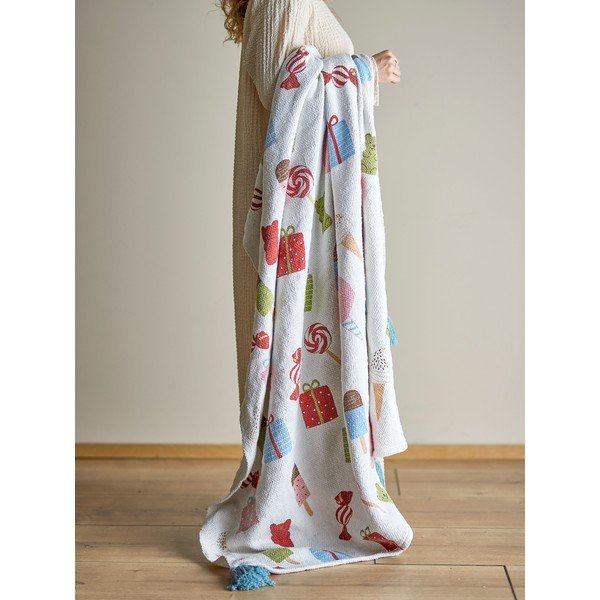 Bílá dětská deka 130x160 cm Sweets – Bloomingville Mini-image-1