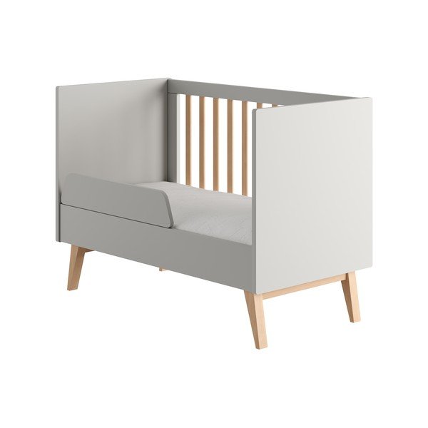 Šedá postýlka 60x120 cm Swing – Pinio-image-2