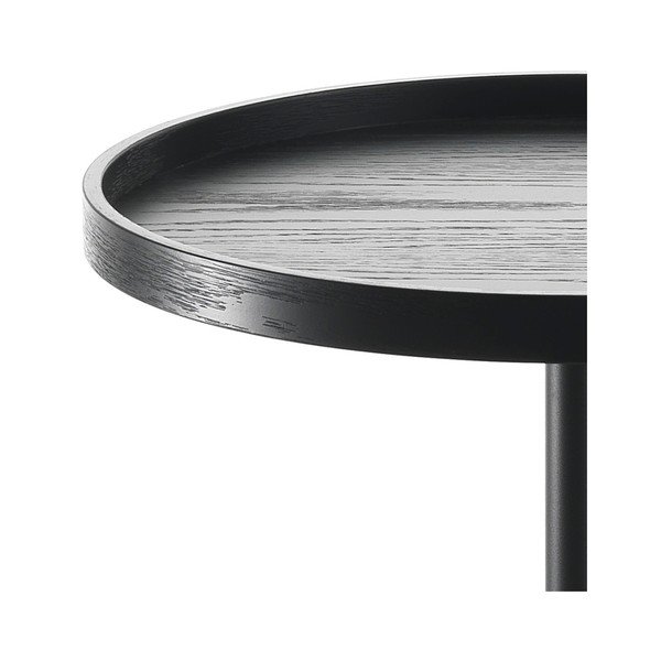 Černý odkládací stolek Tomasucci Ambrogio, ⌀ 46 cm-image-2