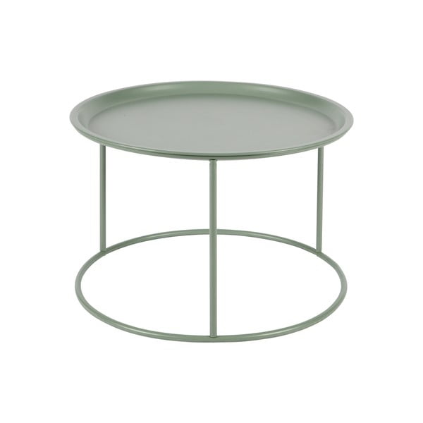 Světle zelený konferenční stolek WOOOD Ivar, ⌀ 56 cm