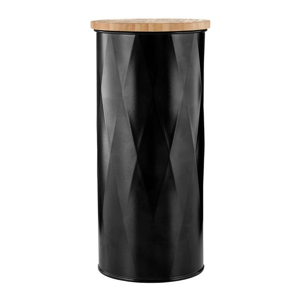 Černá dóza Premier Housewares Rhombus, výška 26 cm