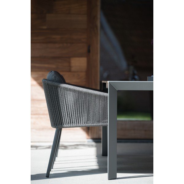 Černá kovová zahradní židle Omer – Diphano-image-1