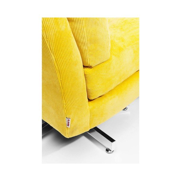 Žluté křeslo na kolečkách Kare Design Cinema-image-4