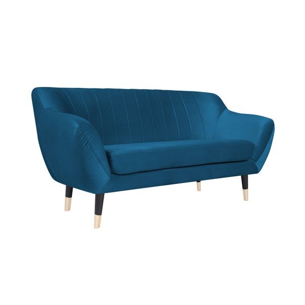Modrá pohovka s černými nohami Mazzini Sofas Benito, 158 cm-image-2