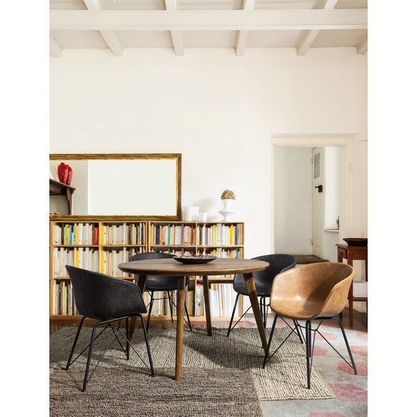 Tmavě šedá čalouněná jídelní židle Warhol – Bizzotto-image-1