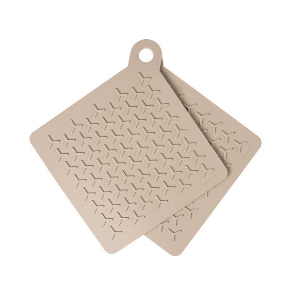 Sada 2 béžových silikonových chňapek Blomus Nomad-image-2