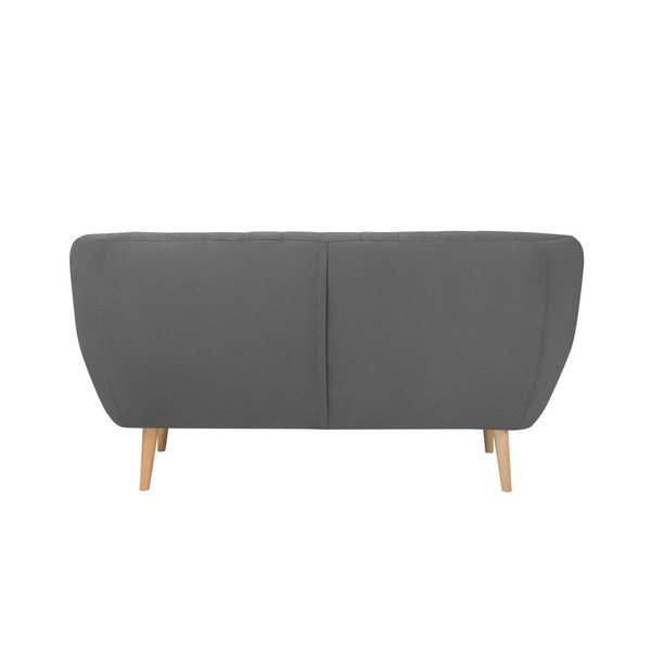 Šedá sametová pohovka Mazzini Sofas Sardaigne, 158 cm-image-4