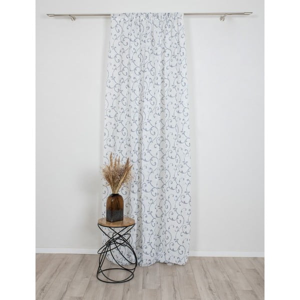 Modro-bílá záclona 300x260 cm Fiesta – Mendola Fabrics-image-2