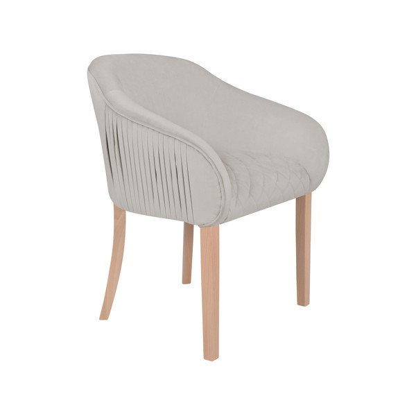 Světle šedé křeslo s područkami Micadoni Home Tipa-image-4