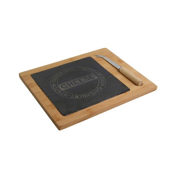 Set bambusového prkénka a nože na sýr Premier Housewares Cheese-image-1