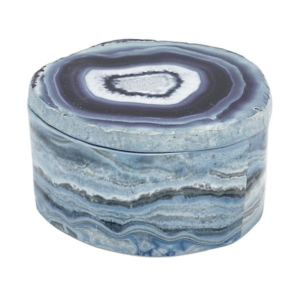 Úložný box InArt Marble Blue, 14x8x13 cm