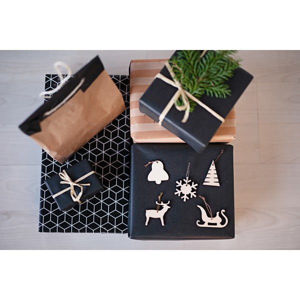 Sada 10 dřevěných vánočních dekorací Spira Medium-image-2