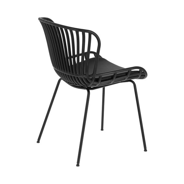 Černá zahradní židle s ocelovou konstrukcí Kave Home Surpik-image-3